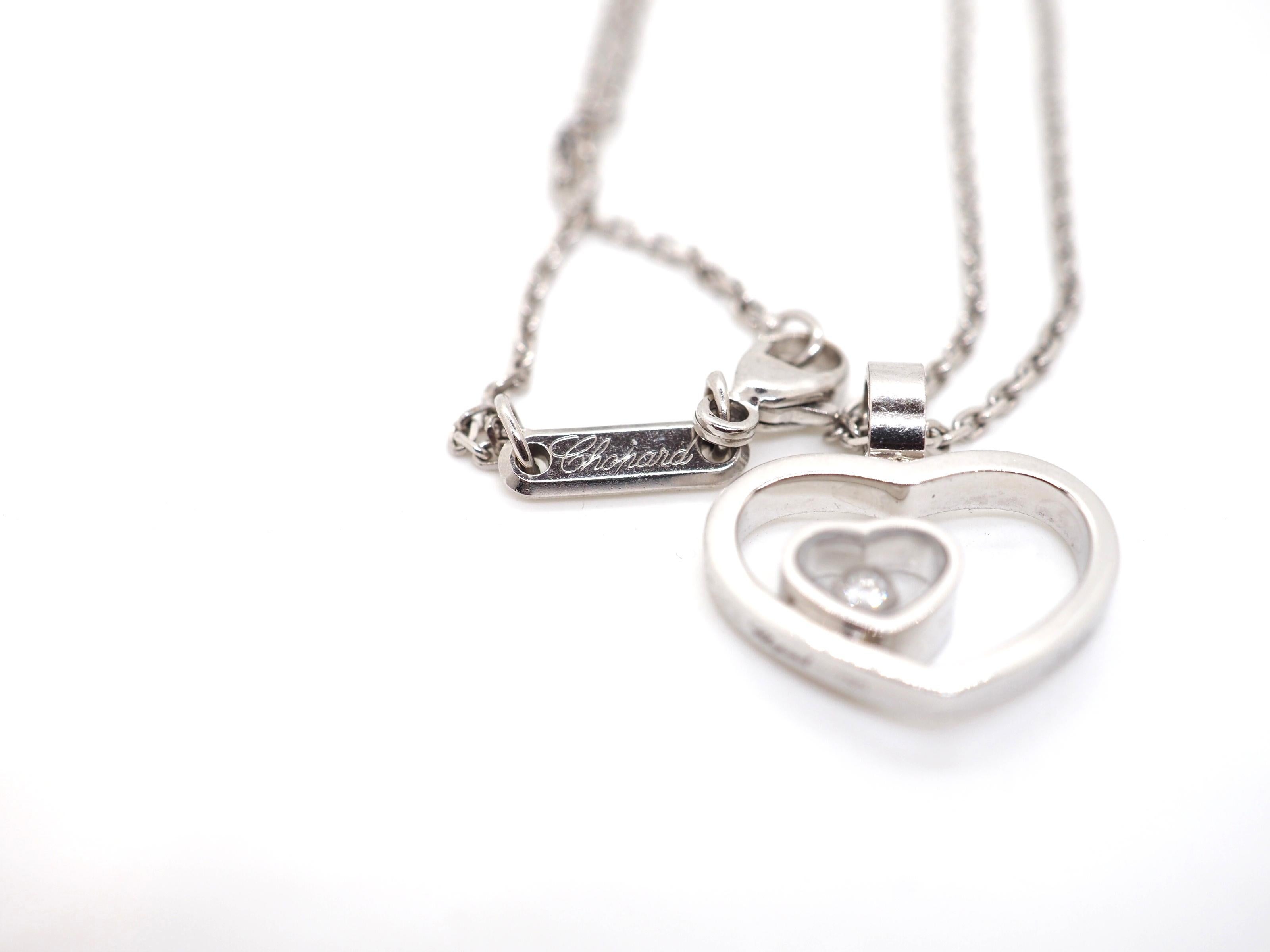 chopard happy diamond heart necklace