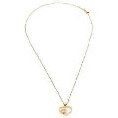 Chopard Happy Diamond Heart 18K Rose Gold Pendant Necklace