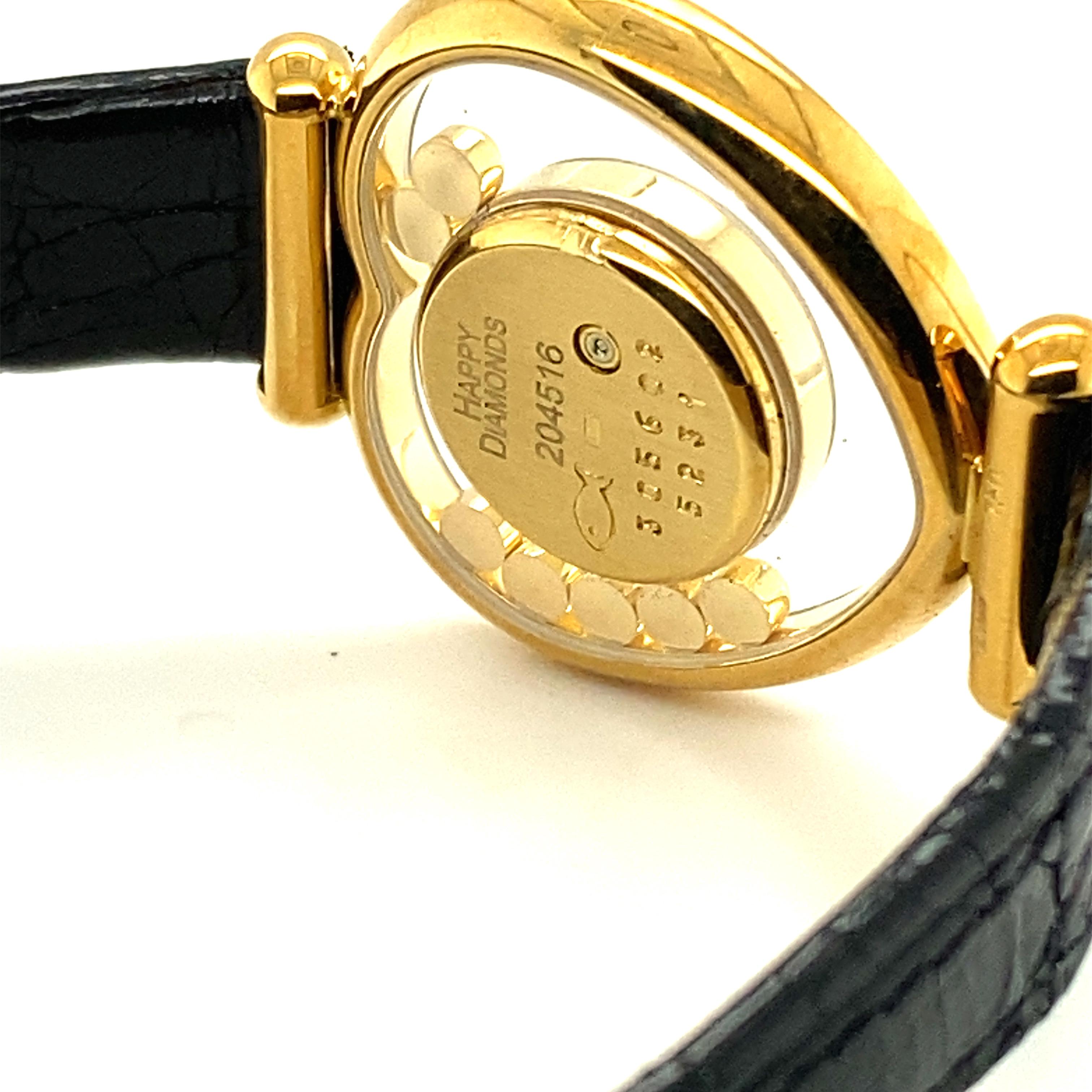 Women's or Men's Chopard Happy Diamond Heart Ladies' Watch in 18 Karat Yellow Gold, Ref. 20/4516