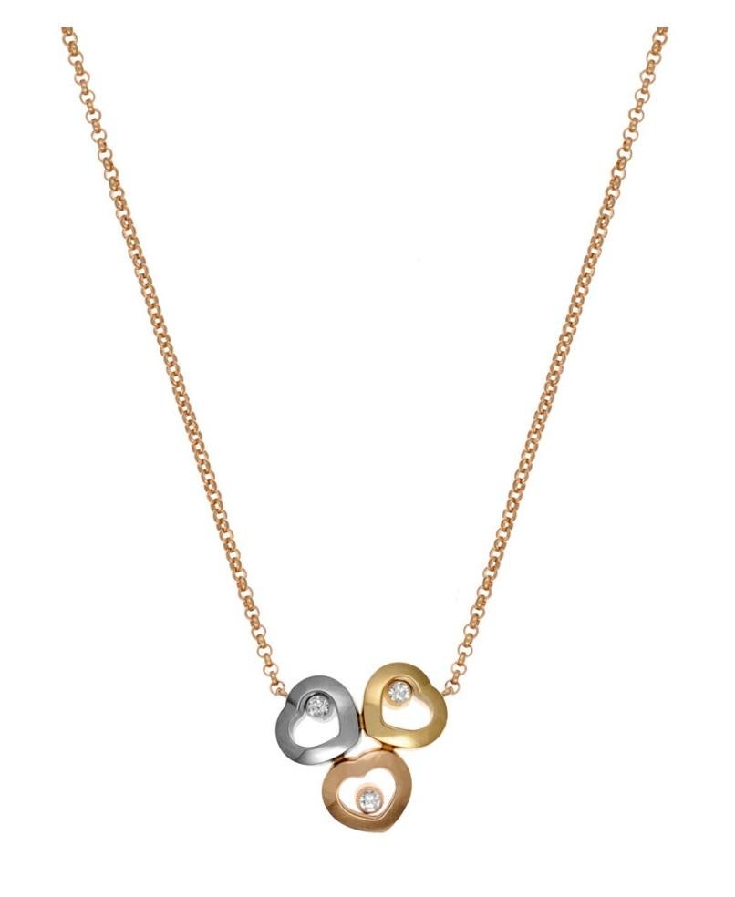 Chopard Happy Diamond Heart Necklace 819390/9001 In New Condition In Wilmington, DE