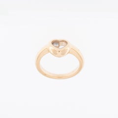 Chopard Happy Diamond Herzring aus 18 Karat Gelbgold mit Diamanten