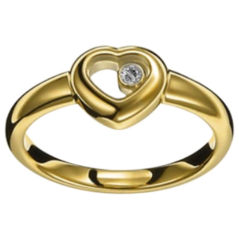 Chopard Happy Diamond Heart Ring 824854-0110 For Sale