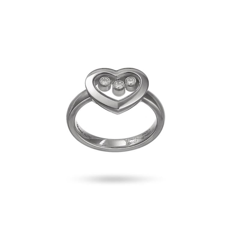 Chopard Happy Diamond Heart Ring 82A611/1110 In New Condition In Wilmington, DE