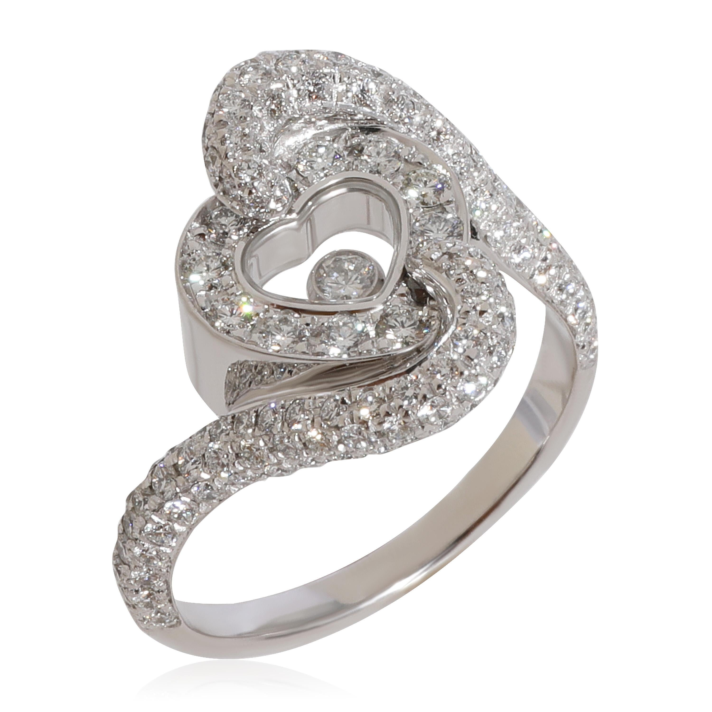 Chopard Happy Diamond Heart  Ring in 18k White Gold 0.86 CTW

PRIMARY DETAILS
SKU: 124365
Listing Title: Chopard Happy Diamond Heart  Ring in 18k White Gold 0.86 CTW
Condition Description: Retails for 13350 USD. In excellent condition and recently