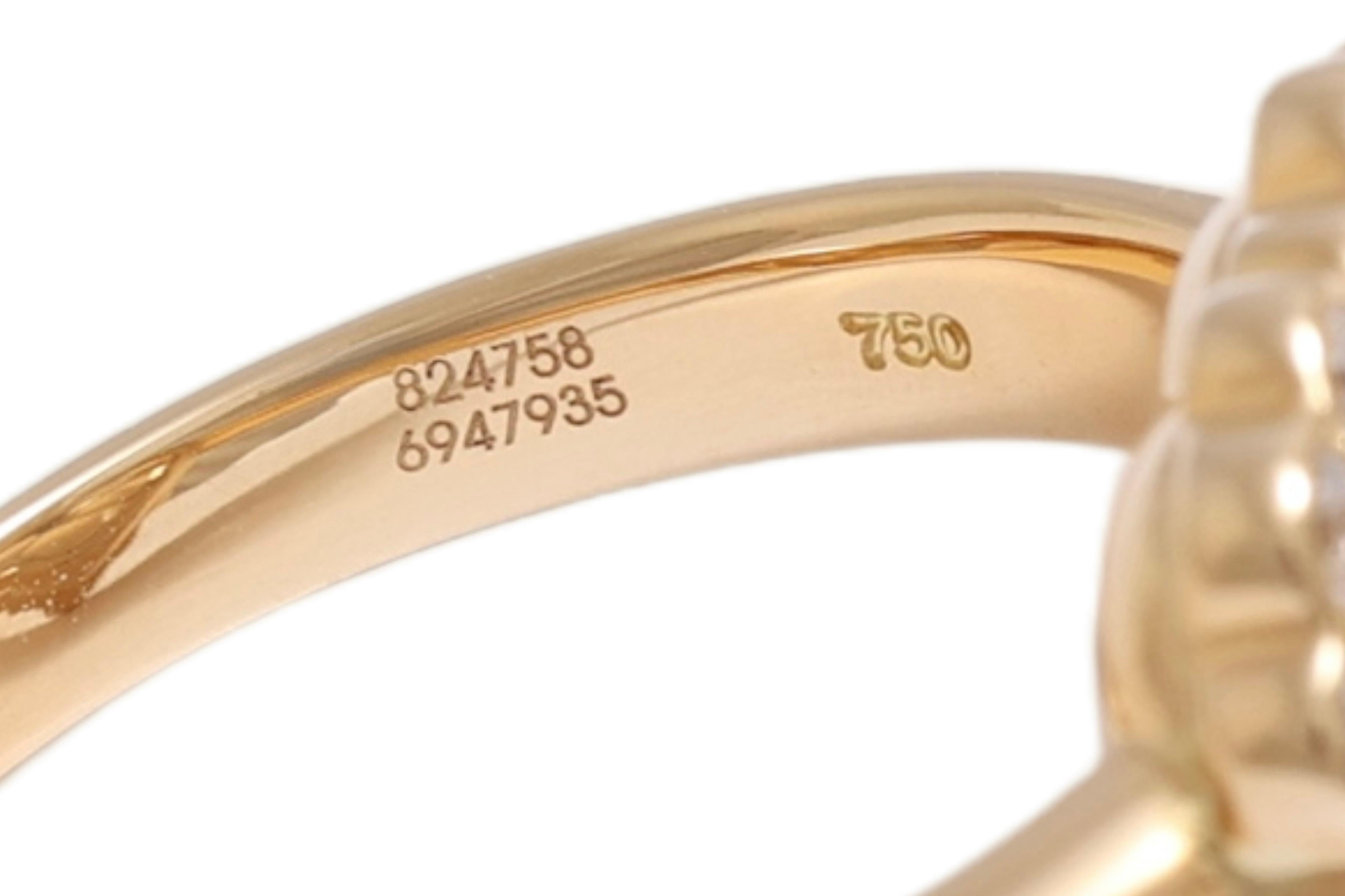 Chopard Happy Diamond Heart Shaped Ring Ref.82 4758 For Sale 1