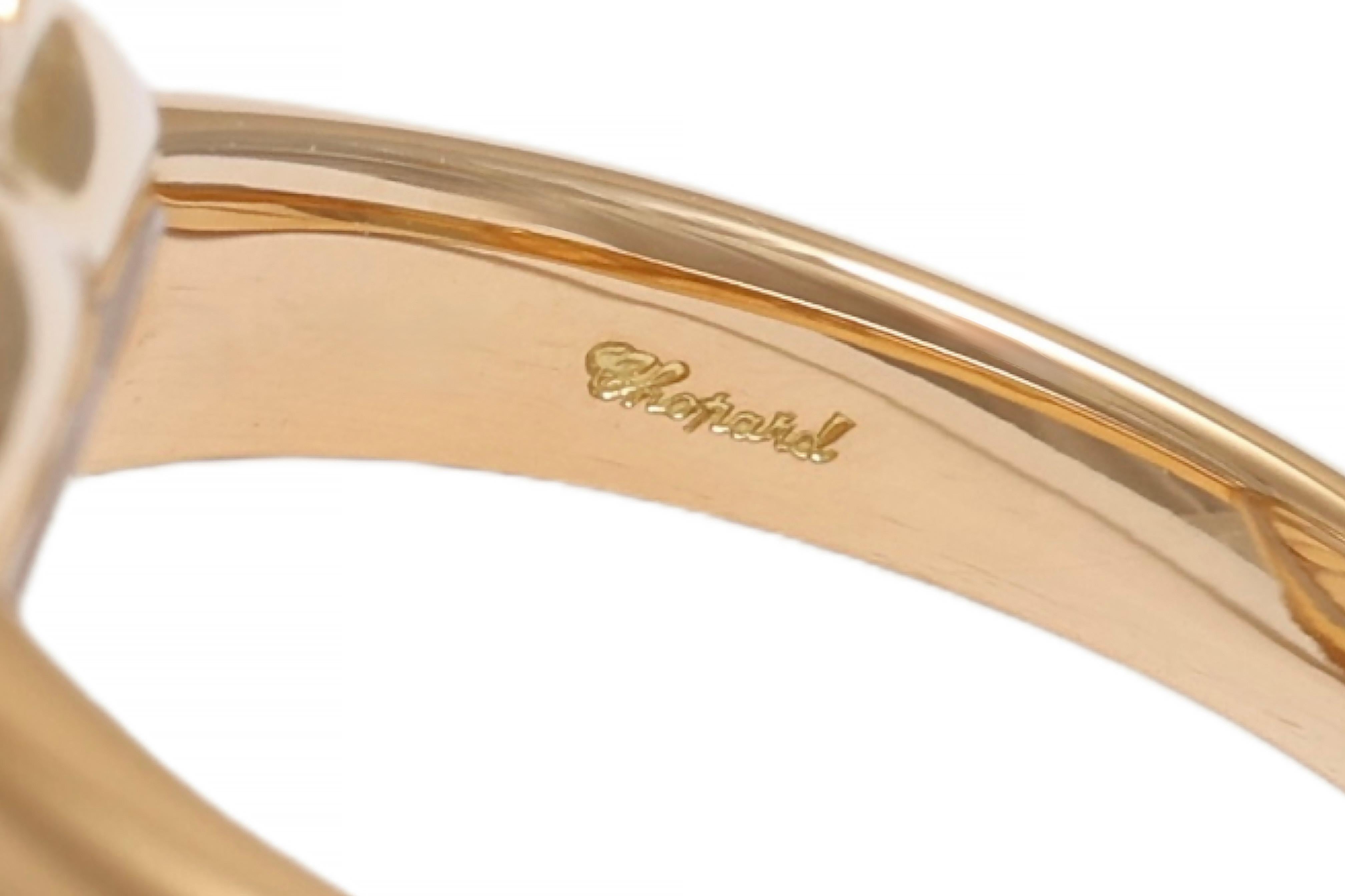 Chopard Happy Diamond Heart Shaped Ring Ref.82 4758 For Sale 2