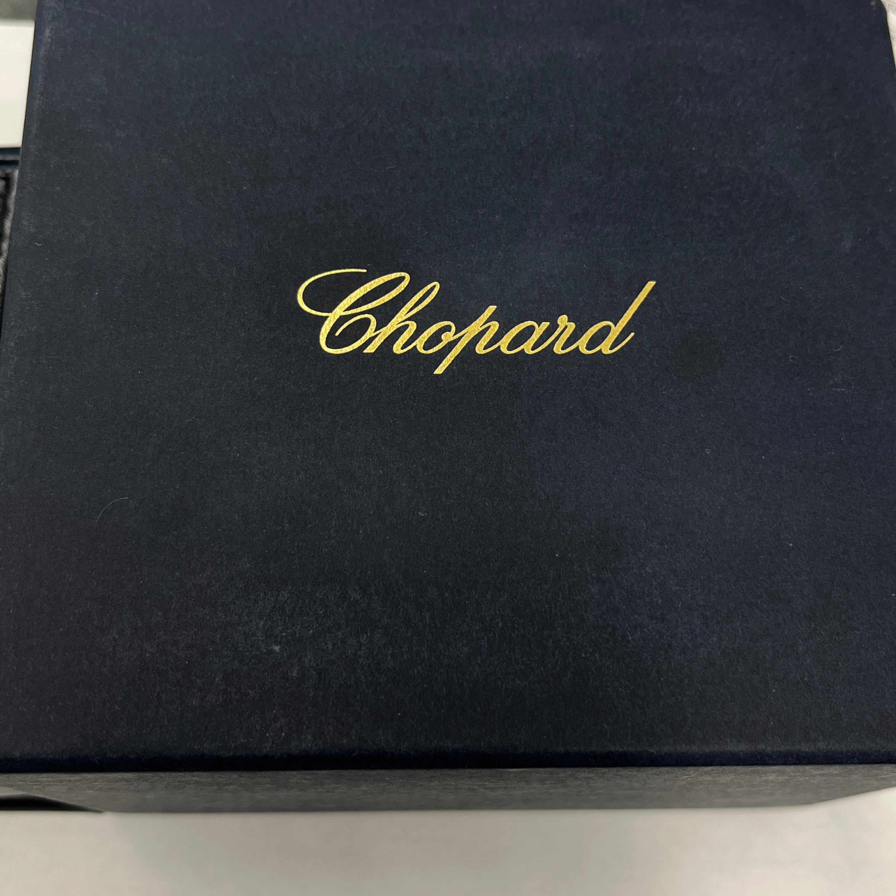 Chopard Happy Diamond Heart Stud Earrings, 18ct White Gold For Sale 8