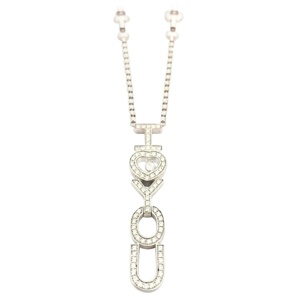 Chopard Happy Diamond I Love You Necklace 81/4876/0/20W