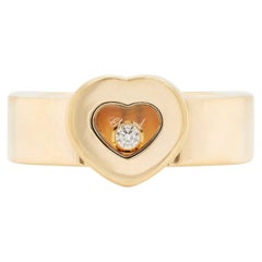 Chopard Happy Diamond Icons Heart 18 Carat Yellow Gold Dress Ring