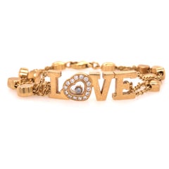 Chopard Happy Diamond Love Armband aus 18K Gelbgold