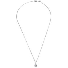 Chopard Happy Diamond Mini Circle 18K White Gold Pendant Necklace