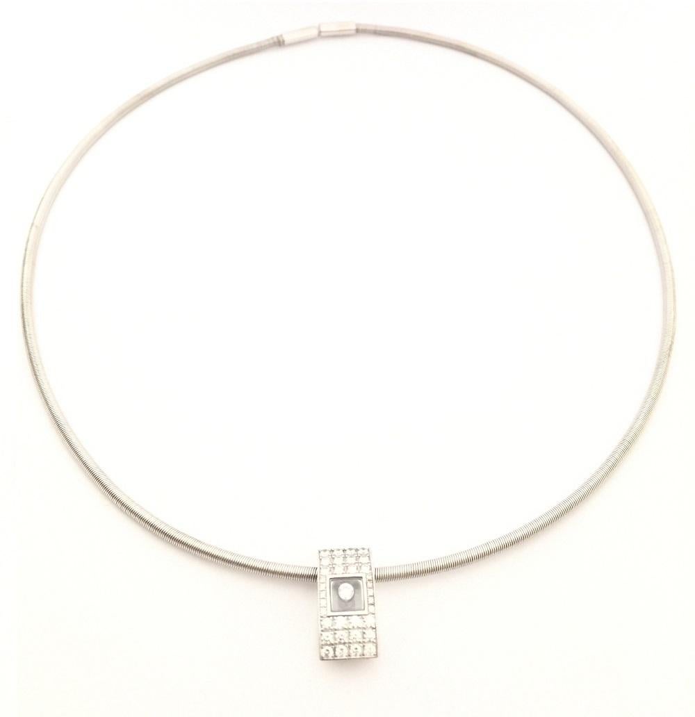 Chopard Happy Diamond Halskette 79/3051/20W mit Diamanten im Angebot 1