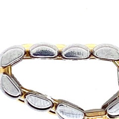 Chopard Happy Diamond Panther Link Ring 18 Karat Yellow Gold Stainless Steel