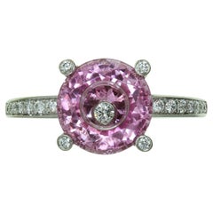 Chopard Happy Diamond Pink Quartz White Gold Ring