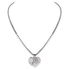 Chopard Happy Diamond Puff Heart 18k Gold Halskette