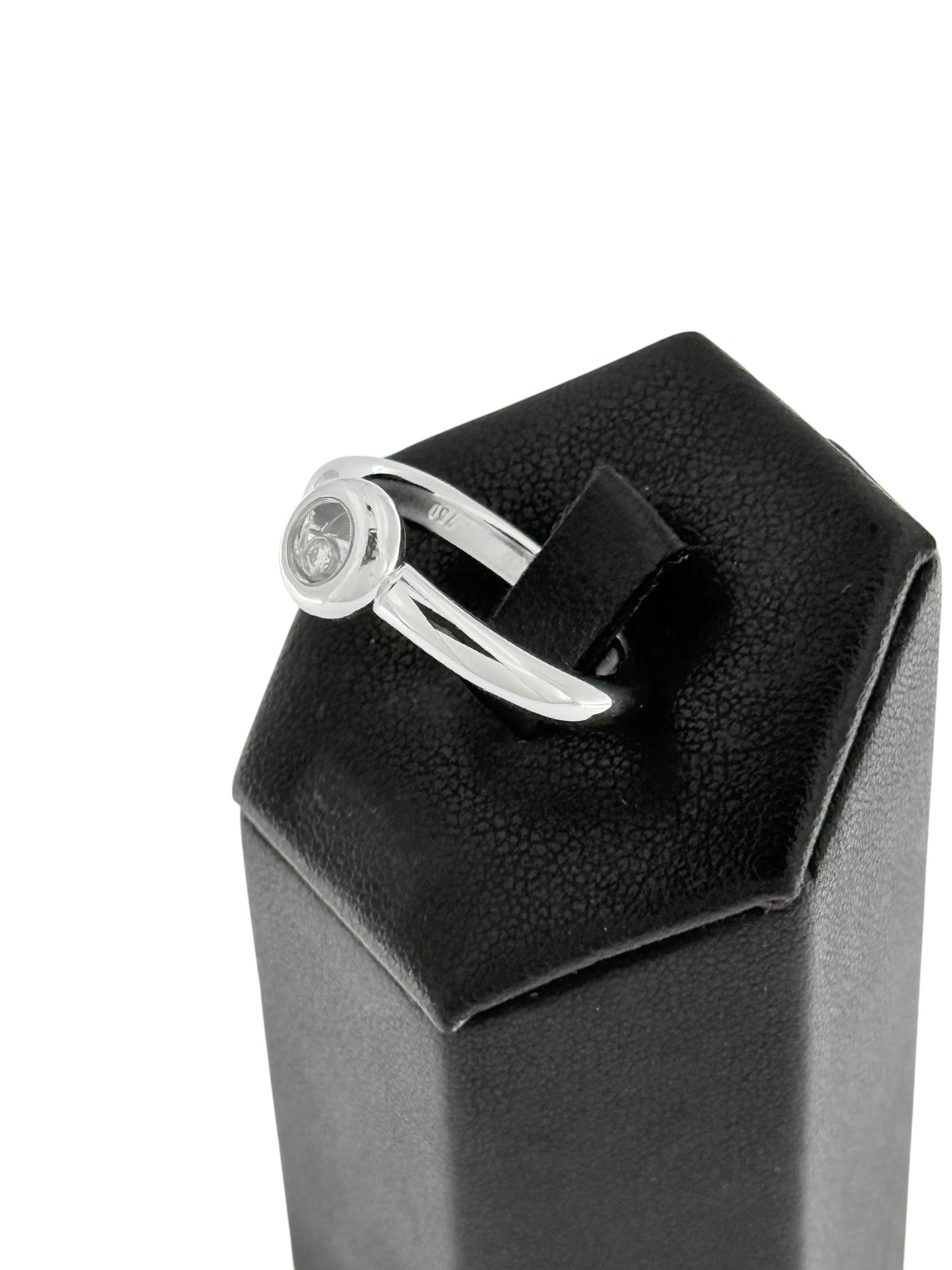 Chopard Anillo Diamante Feliz Oro Blanco 18 quilates Artesano en venta