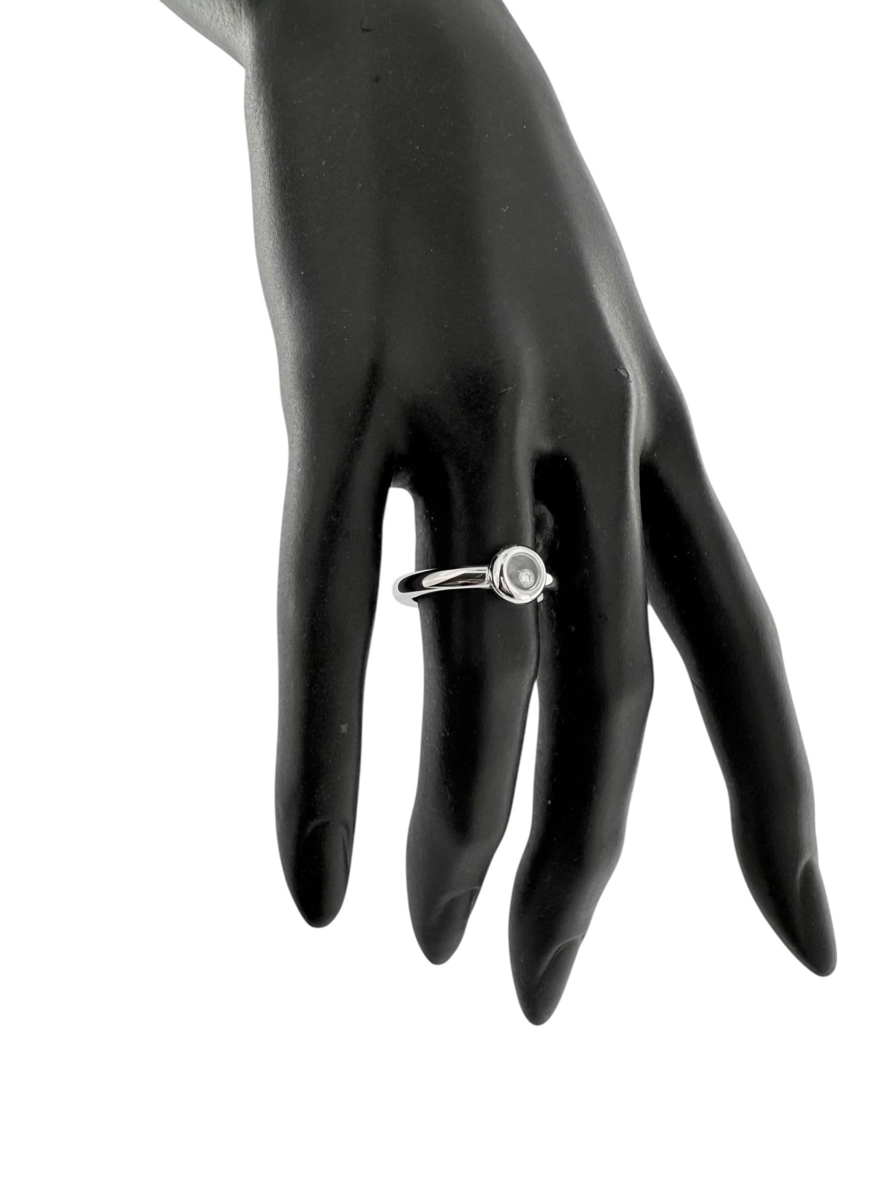 Chopard Anillo Diamante Feliz Oro Blanco 18 quilates en Excelente estado para la venta en Esch sur Alzette, Esch-sur-Alzette