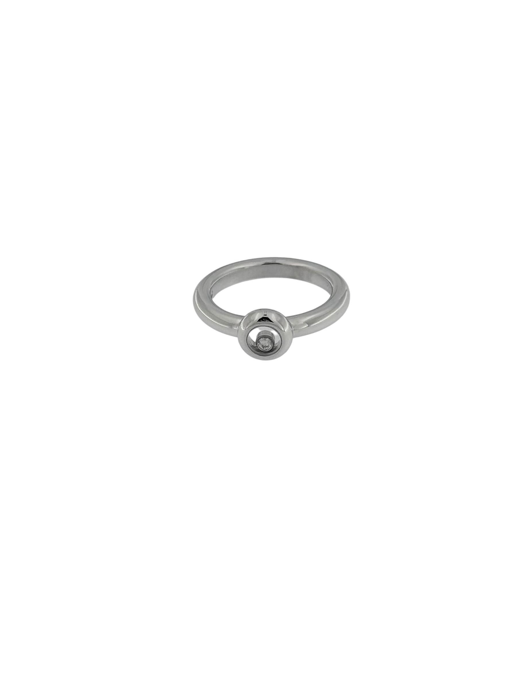 Femenino o masculino Chopard Anillo Diamante Feliz Oro Blanco 18 quilates en venta