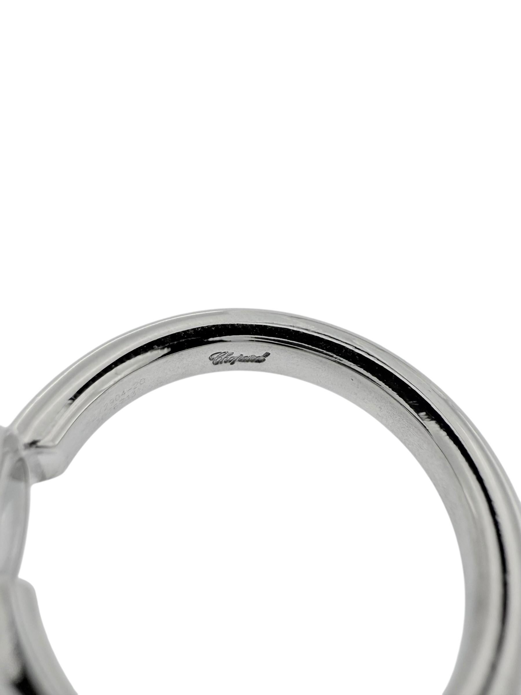 Chopard Anillo Diamante Feliz Oro Blanco 18 quilates en venta 2
