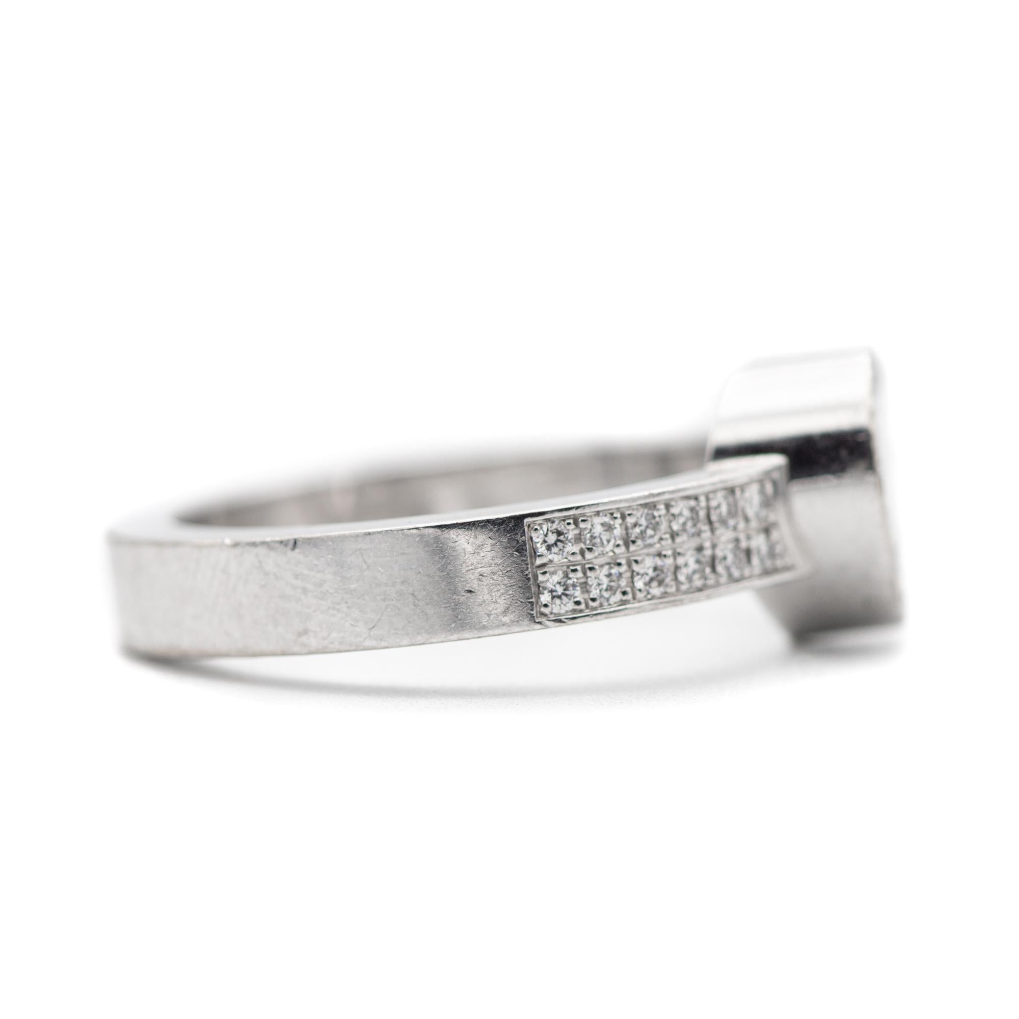 Chopard Happy Diamond ring - 18k white gold with authentic certificate 5