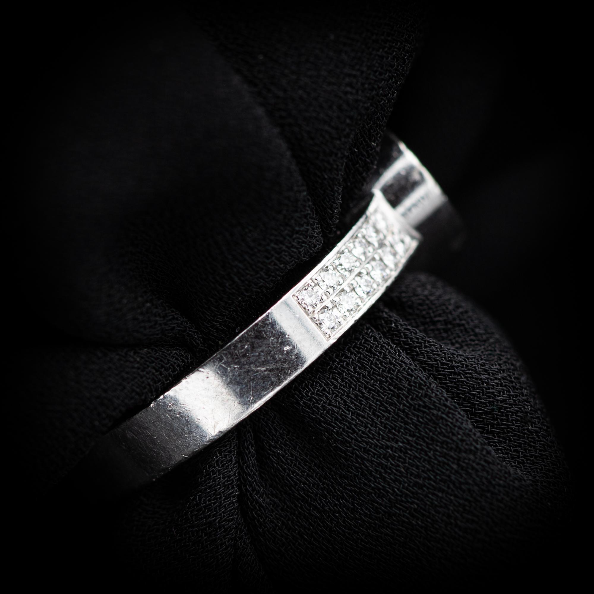 Chopard Happy Diamond ring - 18k white gold with authentic certificate 9