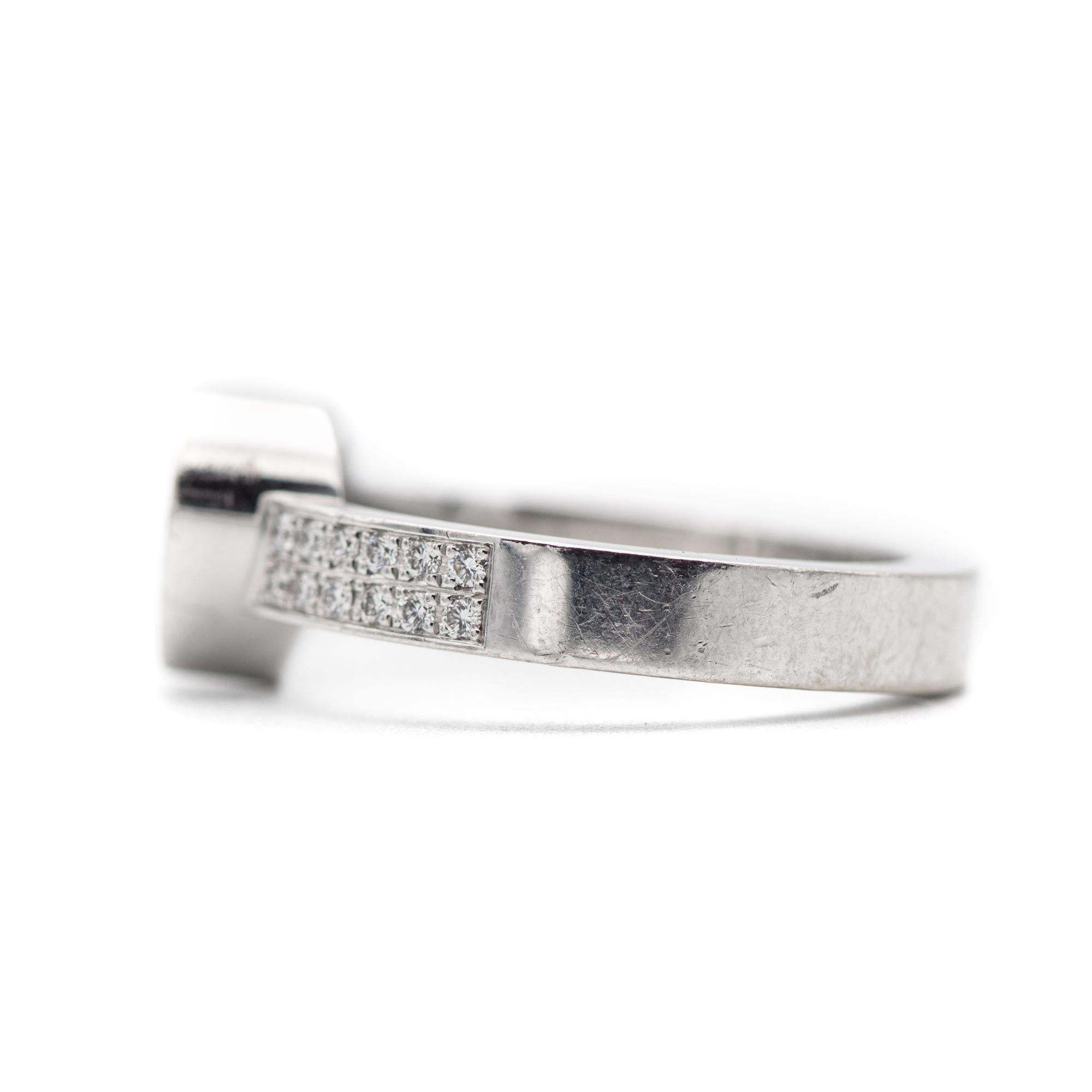 Chopard Happy Diamond ring - 18k white gold with authentic certificate 2