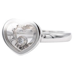 Chopard Happy Diamond Ring - 18 Karat Weißgold mit authentischem Zertifikat