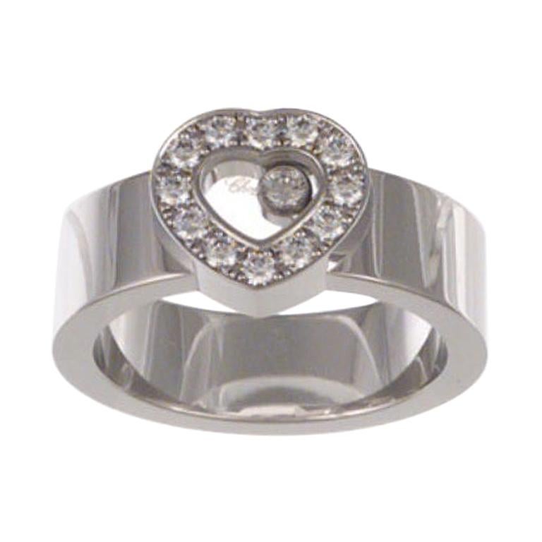 Chopard Happy Diamond Ring 822936/1110 For Sale at 1stDibs | chopard  floating diamond ring, chopard ring happy diamonds, خاتم شوبارد هابي دايموند