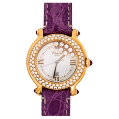 Chopard Happy Diamond Sport 32mm Ref. 4144 18K Gold Quartz Watch