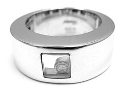 Chopard Happy Diamond Square White Gold Band Ring