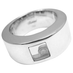 Chopard Happy Diamond Square White Gold Band Ring