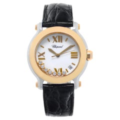 Chopard Happy Diamond Stahl- und Roségold-Quarz-Armbanduhr Ref1420711-8475