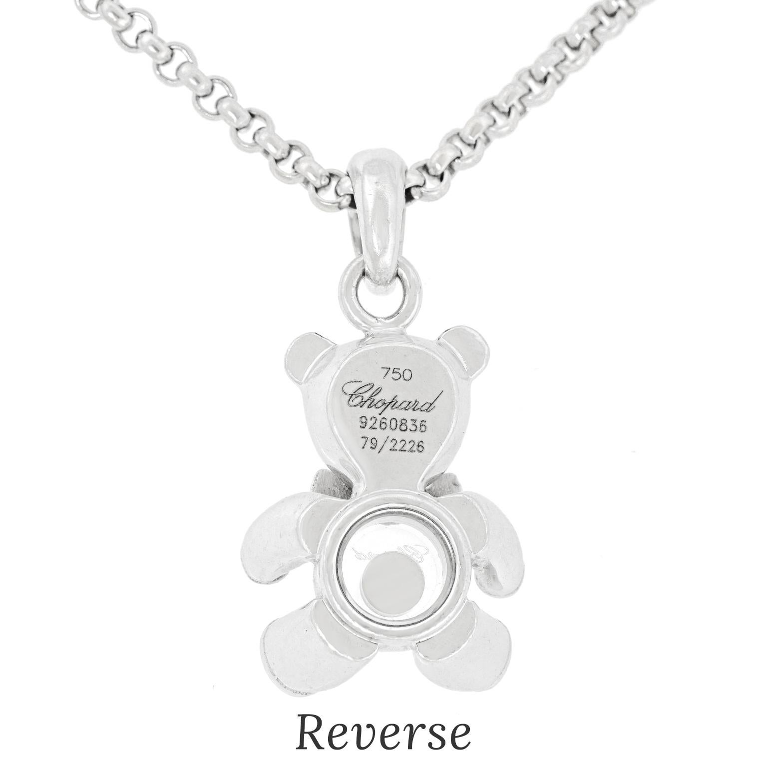 Collana Chopard Happy Diamond Teddy Bear in vendita 2