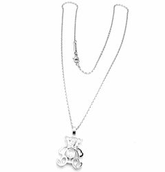 Chopard Collier pendentif Happy Diamond Teddy Bear en or blanc