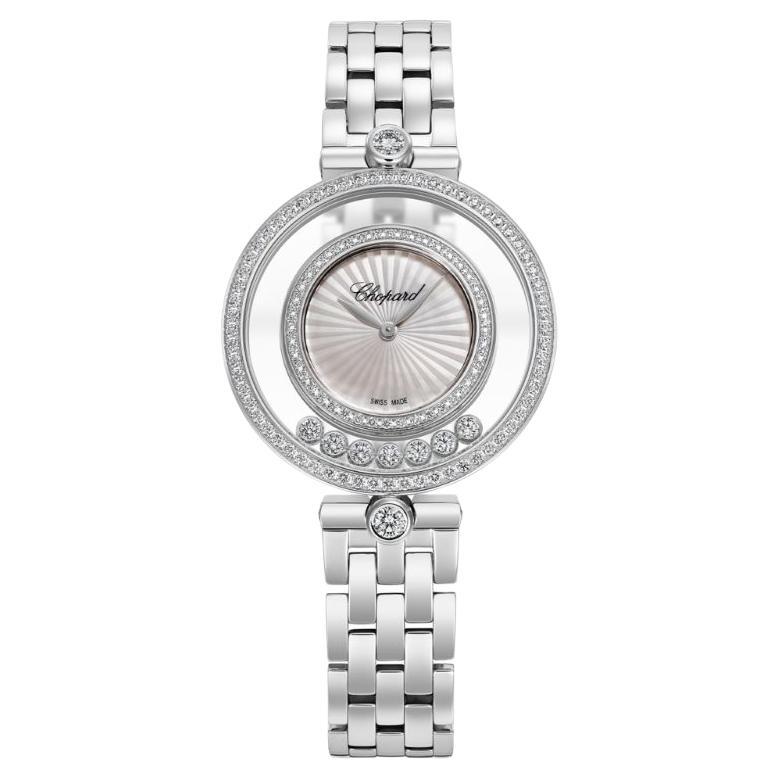 Chopard Happy Diamond Uhr aus luxuriösem 18 Karat Gold mit Diamanten gefertigt im Angebot