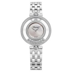 Chopard Happy Diamond Uhr aus luxuriösem 18 Karat Gold mit Diamanten gefertigt
