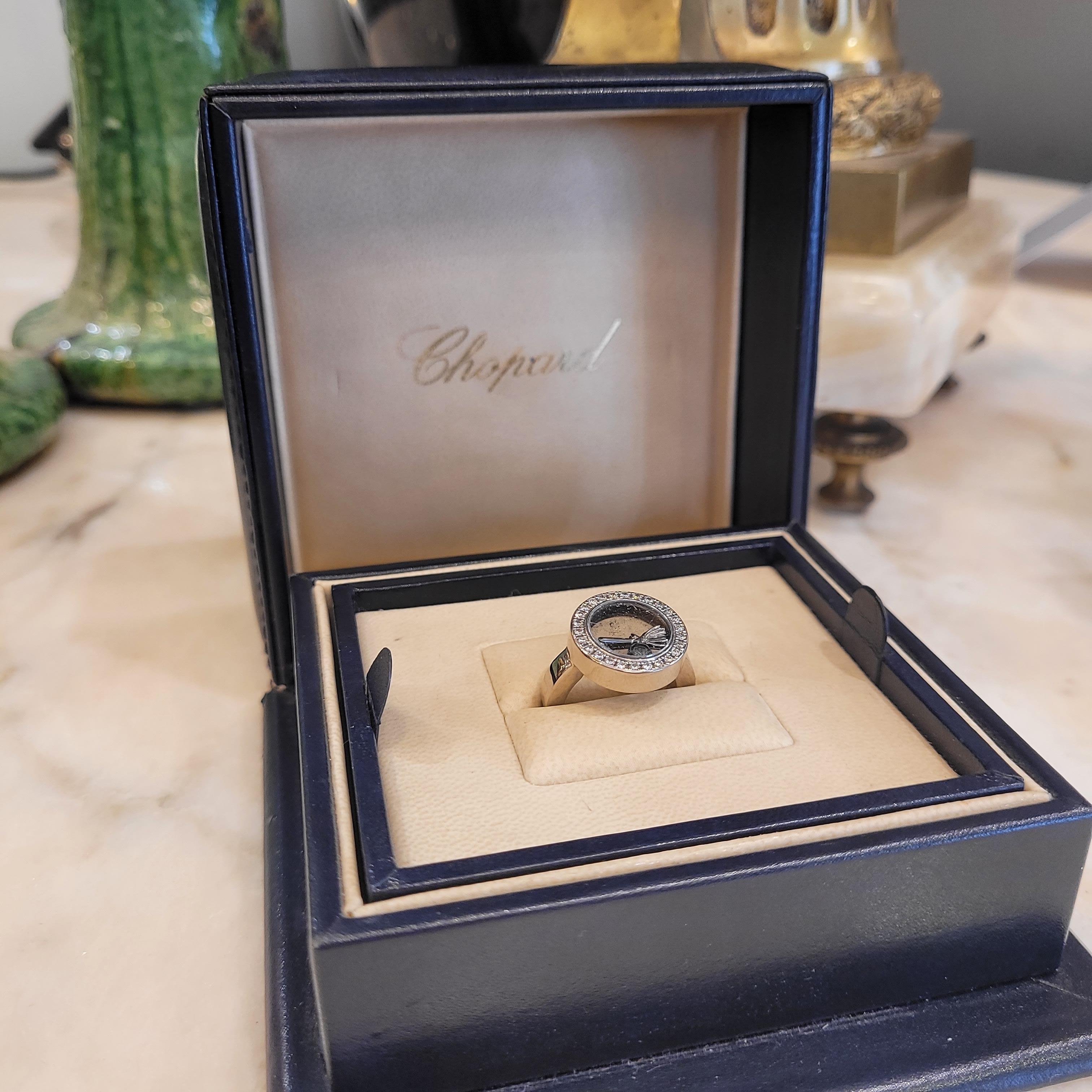 Chopard Happy diamond white gold diamonds Ring 6