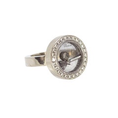 Chopard Happy, bague en or blanc et diamants