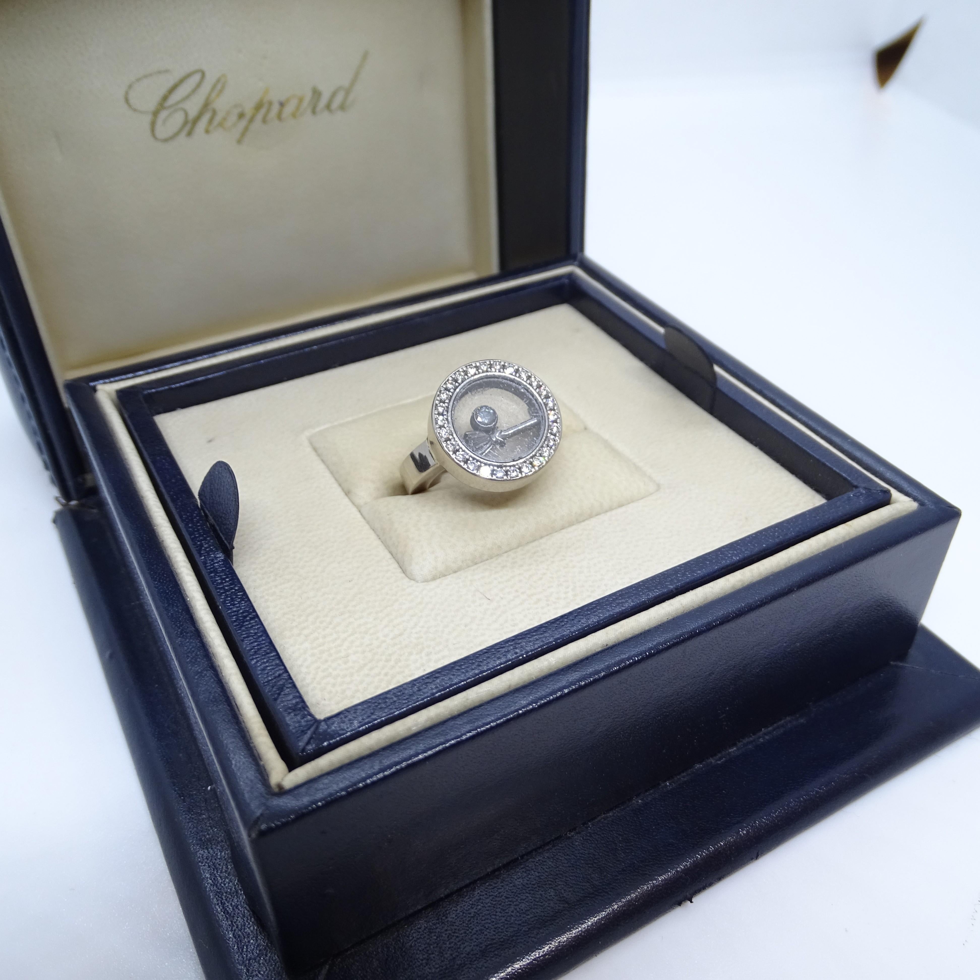 Art Deco Chopard Happy diamond white gold diamonds Ring