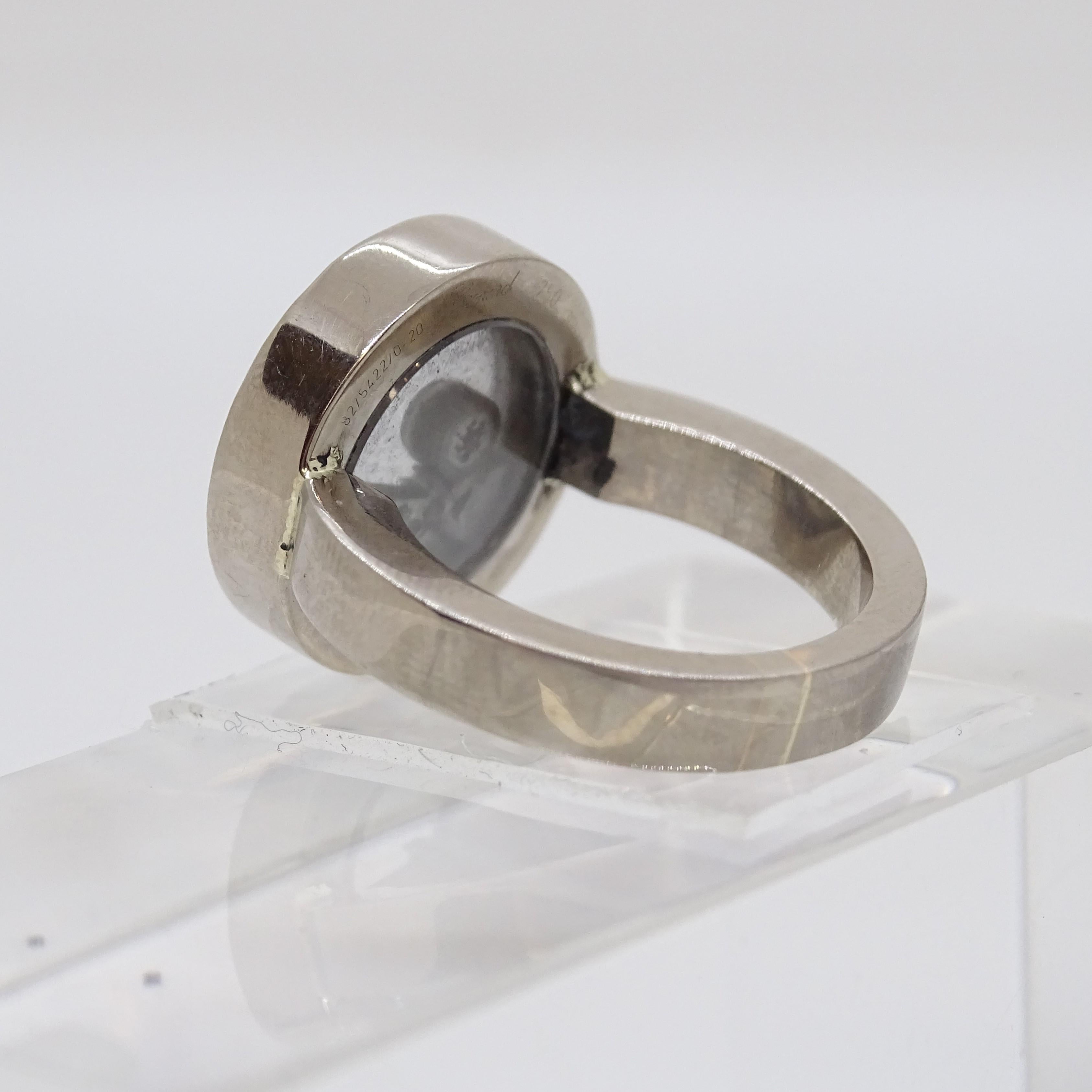 Chopard Happy diamond white gold diamonds Ring In Fair Condition In VALLADOLID, ES