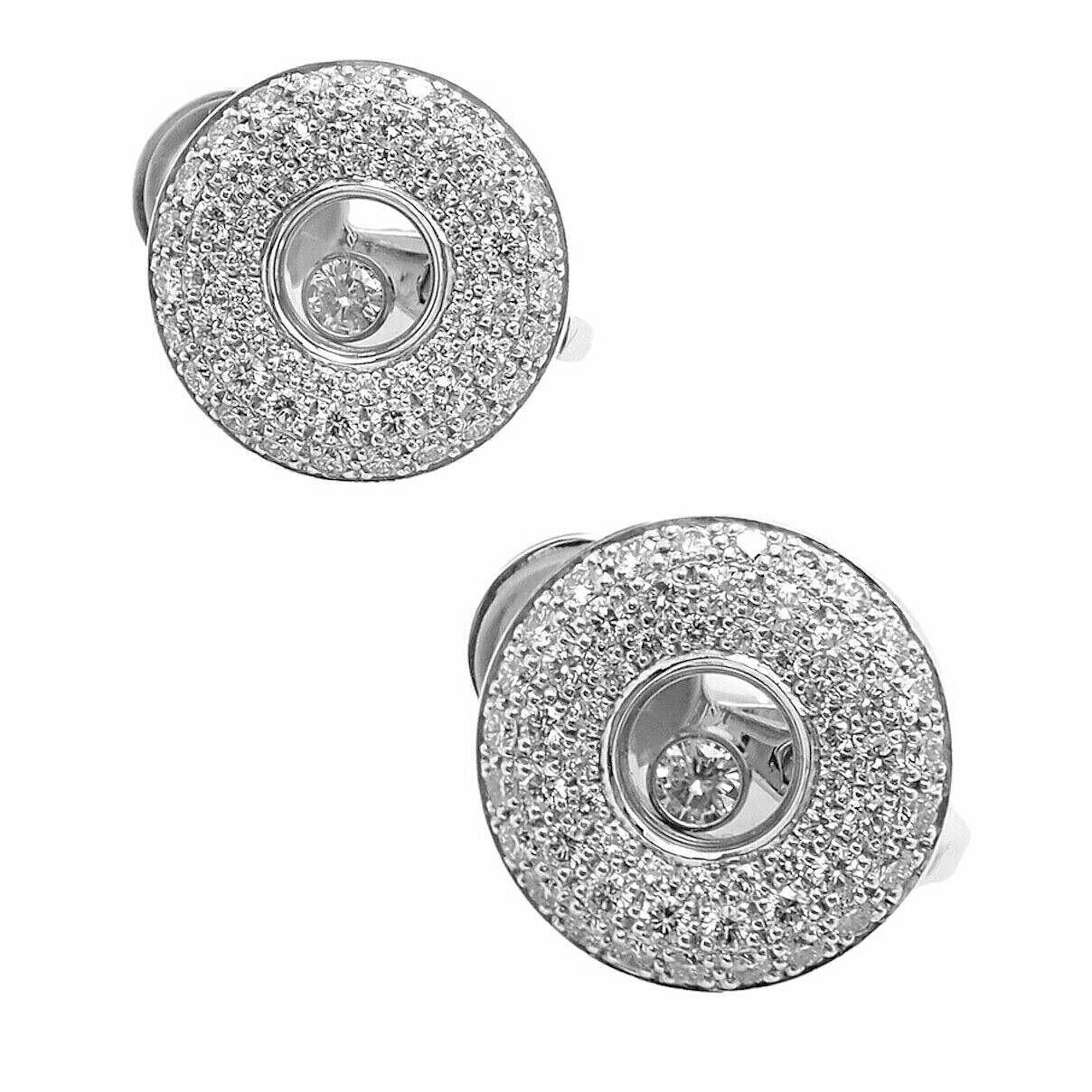 Chopard Happy Diamond White Gold Earrings 3