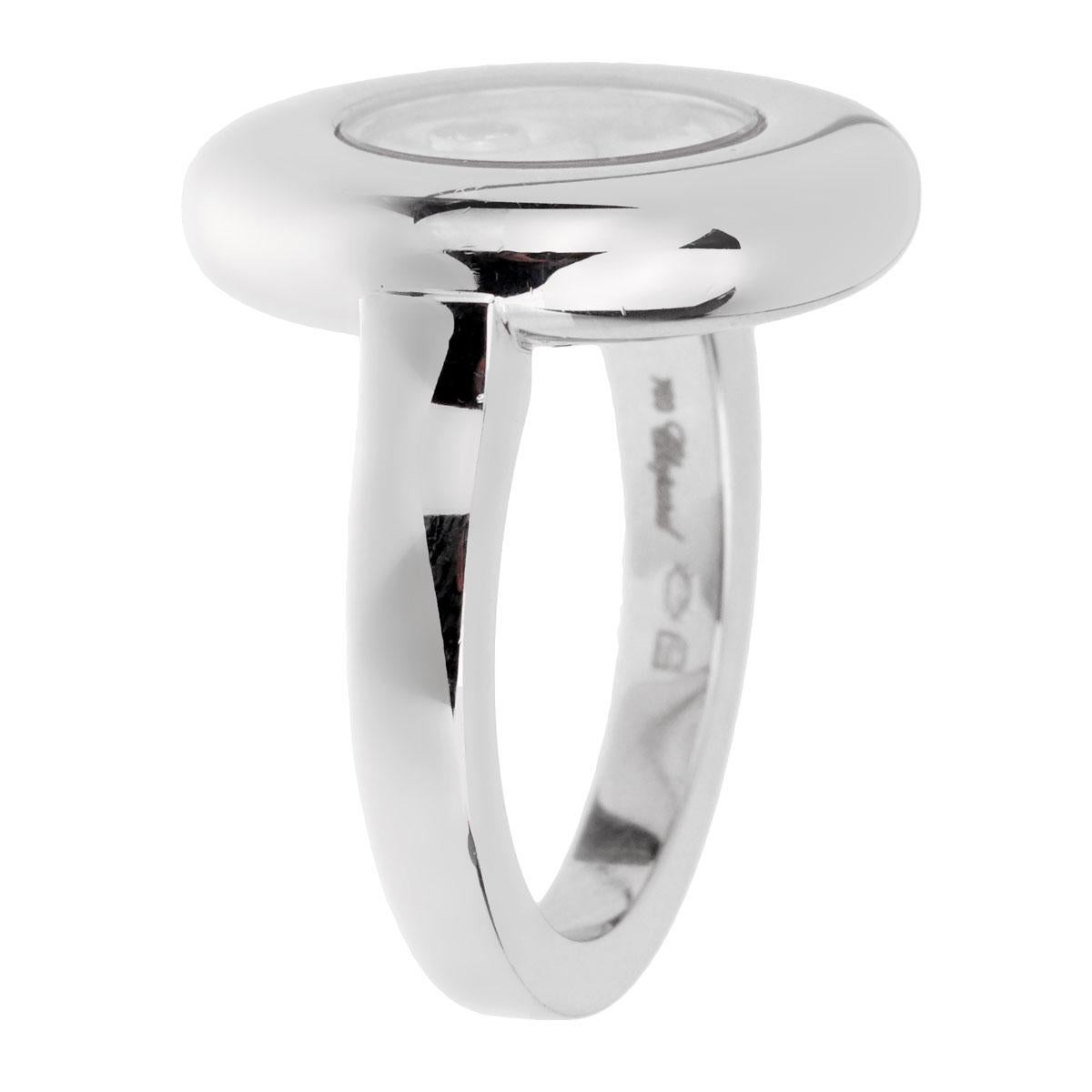 Women's Chopard Happy Diamond White Gold Ring