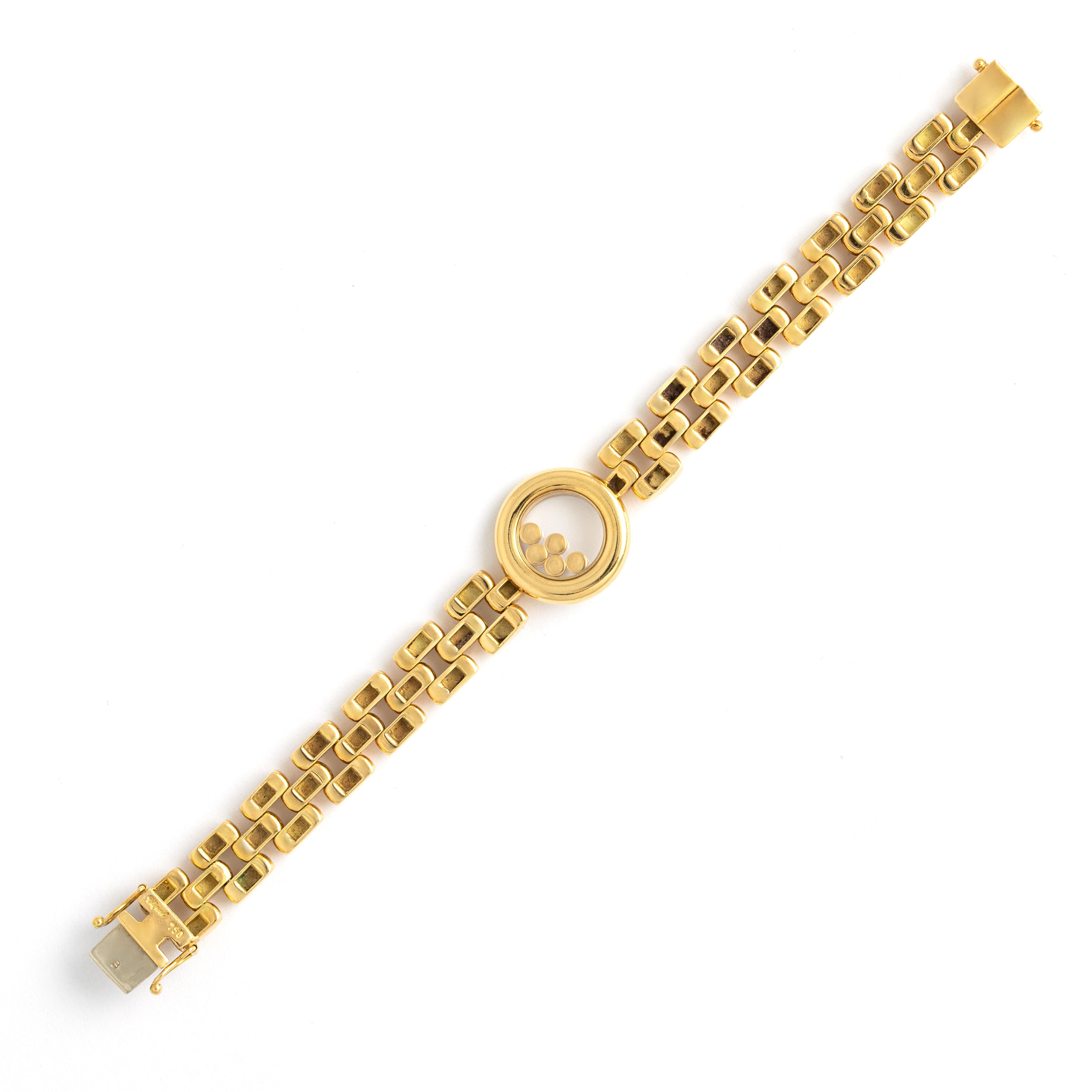 Women's or Men's Chopard Happy Diamond Yellow Gold 18k Bracelet