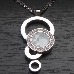Chopard "Happy Diamonds" 0.50 Carat Diamond Pendant and Chain