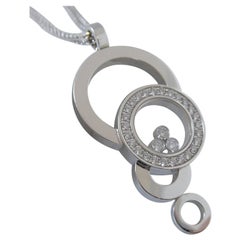 Chopard "" Happy Diamonds"" 0,50 Karat Diamant-Anhänger und Kette