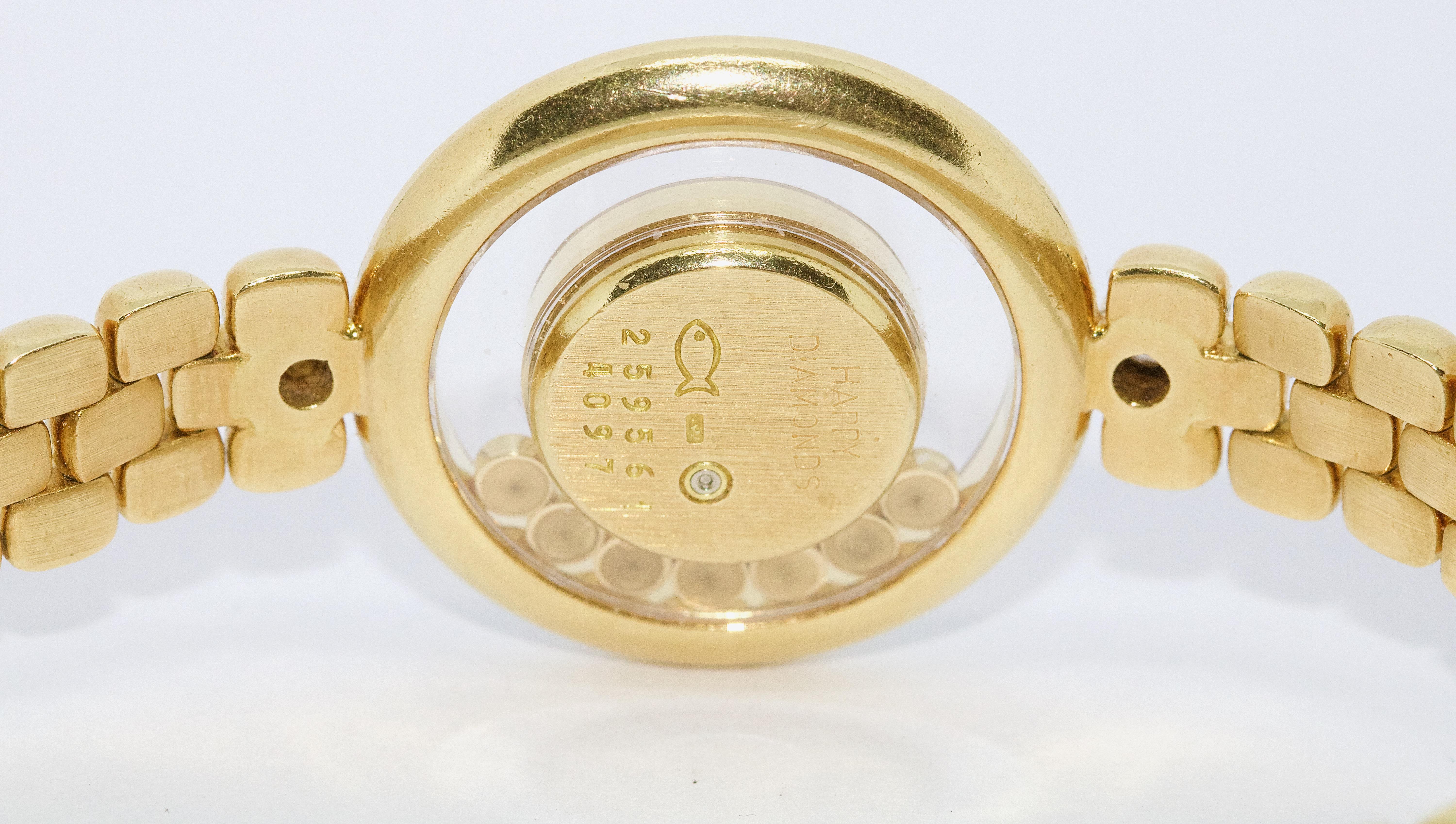 Women's Chopard Happy Diamonds, 18 Karat Solid Gold, Ladies Watch, Ref. 4097