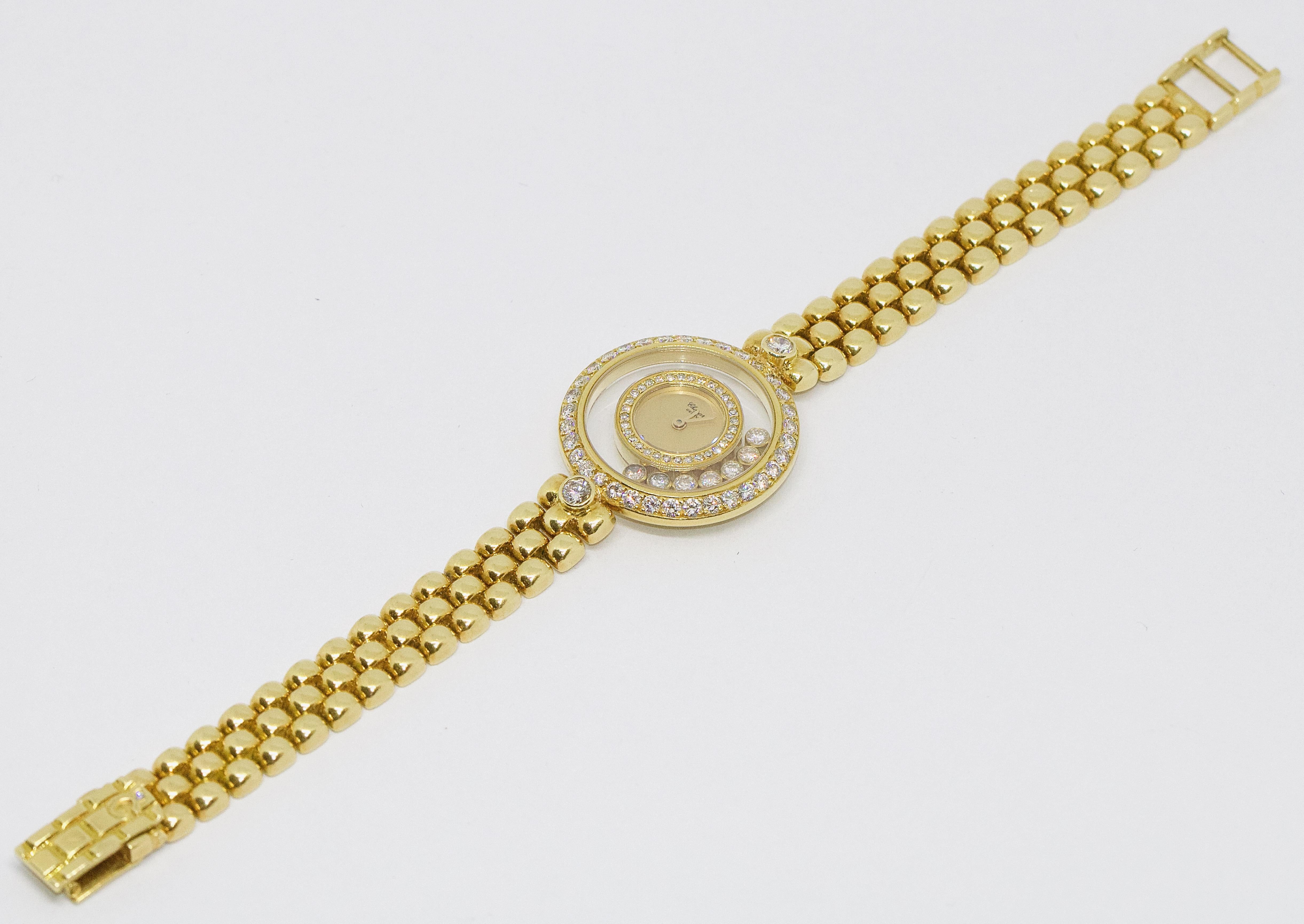 Chopard Happy Diamonds, 18 Karat Solid Gold, Ladies Watch, Ref. 4097 1