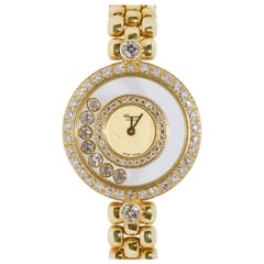 Vintage Chopard Happy Diamonds, 18 Karat Solid Gold, Ladies Watch, Ref. 4097