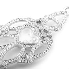 Chopard Happy Diamonds 18 Karat White Gold Full Diamond Clown Pendant Necklace