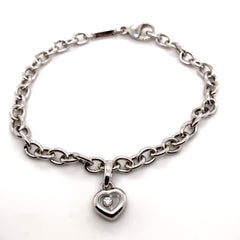 Chopard Happy Diamonds Herz-Armband aus 18 Karat Weißgold
